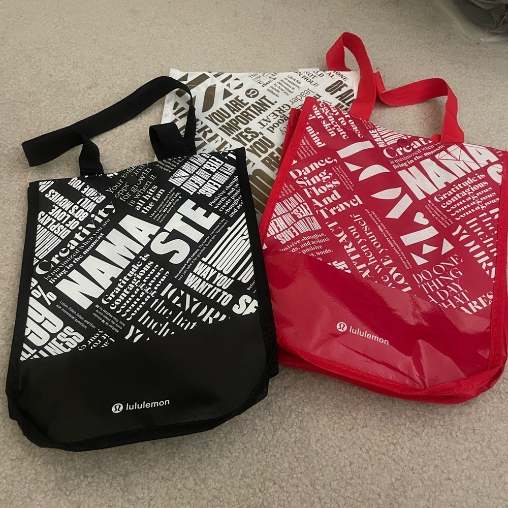 Lululemon small shopper shopping bag tote bundle